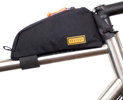 RESTRAP Top Tube Bag Gepäcktasche Fahrradgepäckzubehör, Schwarz, 30.48 x 15.24 x 7.62 cm