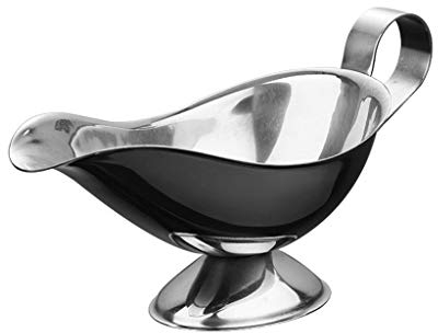 XXXXW Cruche à Lait Saucière en Acier Inoxydable Saucière, en Acier Inoxydable Saucier avec poignée Ergonomique et Big Dripless Lip Spout Pot à Lait Saucière (Size : S)