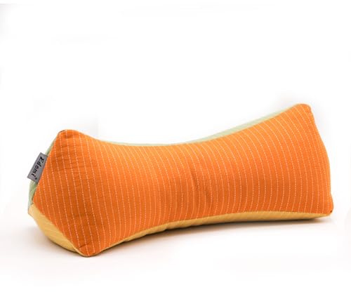 Edomi Buckwheat Cervical Neck Roll Pillow, Adjustable Firm Support for Neck Pain Relief, 15.7x6 Inch Buckwheat Hull Pillow for Back Side Sleepers