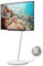 WALL A2 High Type| Japanischer Rollender, Verschiebbarer und Freistehender 24-55 Zoll Universal TV-Ständer mit verdeckten Rollen| Satin Weiß