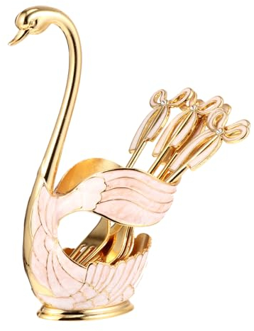 IMIKEYA 1satz Swan Dessert Gabeln Eleganter Schwan Stilvolle Dessertgabeln Aus Rostfrei Spülmaschinenfest Für Kuchen Snacks Und Obst Für Partys Und Besondere Anlässe