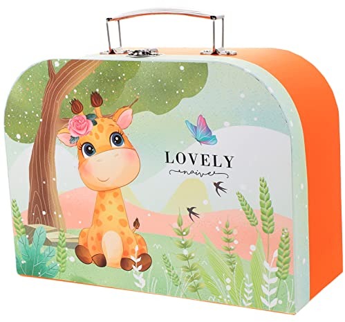 VILLFUL Mini-koffer Aus Karton Tragbare Geschenkbox Aufbewahrungsbox Für Kleinteile Kinderspielzeug Und Schreibwaren Mit Griff Und Sicherheitsverschluss Geeignet Für Zuhause Büro Und Reise