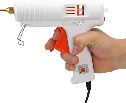mumisuto Pistola Colla a Caldo, 110W Colla a Caldo Pistola a Caldo Professionale, Mini Pistola Per Colla USB Ricaricabile per Arte DIY a Scuola Riscaldamento Rapido per Hobby, Artigianato
