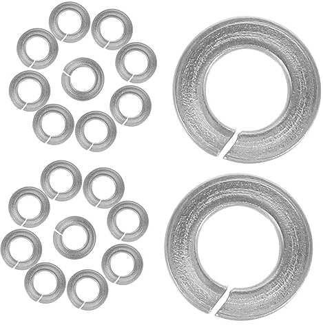 100 Stück Edelstahl Federscheiben für Reparaturen, Silber
