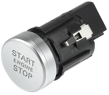 A ABSOPRO Druckknopf-Zündschalter 4G1905217A Für Audi A6 16-18 1pc | Kunststoff, Schwarz, Silberton, 6 Pin, 4.8x2.7 Cm, Für Audi A6 2012-2015, A7 2014-2018, RS7 2016-2018, S6 2016-2018
