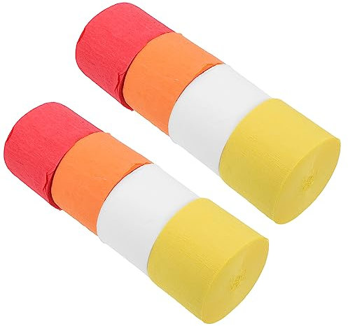 Tofficu 8stücke Krepppapier Luftschlangen Und Deko Für Hochzeiten Geburtstagsfeiern Babypartys Und Mehr Für -projekte Und Kreative Hintergrundgestaltungen