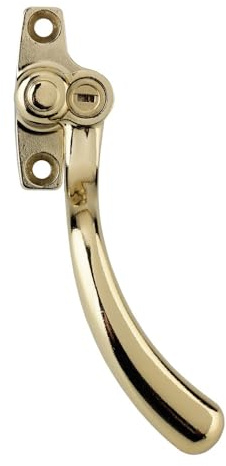 Timber Series Tear Drop Espag Window Handle (Key Locking) - (Right Hand) - Hardex Gold
