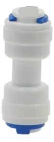 1 raccordo for tubo flessibile dell'acqua RO, gomito dritto, raccordo a T, croce, 1/4 3/8, raccordo rapido in plastica for tubo, connettore for osmosi inversa(PU 1I4-3I8)