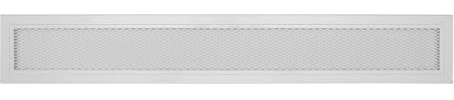 DEMLOU Lüftungsgitter Rechteckig Weiß 800 x 90 mm Aluminium Insektenschutz