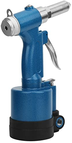 Zerodis Remachadora de Aire, Juego de Herramientas Neumáticas para Remaches Ciegos, Fuerte Fuerza de Tracción para Remaches de Aluminio y Acero, 25 X 16 X 8 Cm, Ideal para Fijación Industrial y