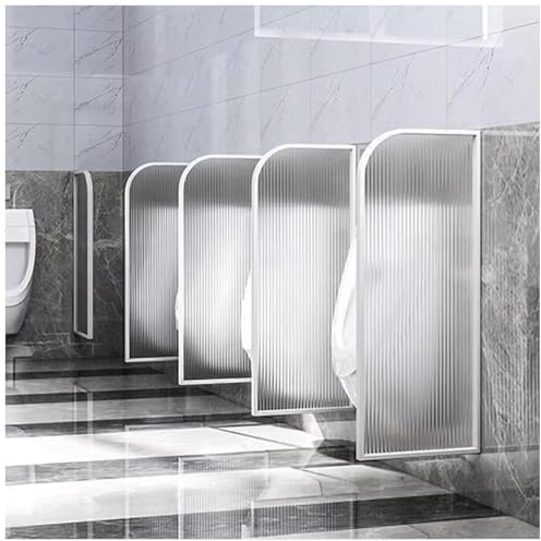 Urinaltrennwand, Trennwand Aus Gehärtetem Glas für Urinale, Wasserdichte Sichtschutzwand für Herrenurinale mit Edelstahlrahmen, Wandmontierte Sichtschutzwände für Toiletten In Einkaufszentre