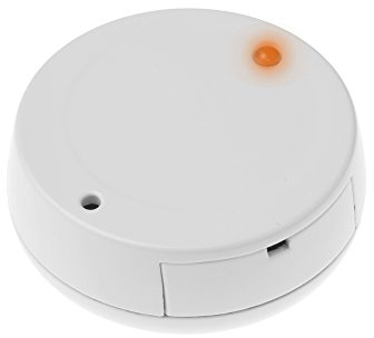 LUPUSEC 12105 Erschütterungsmelder / Glasbruchmelder, Vibrationsmelder für Smarthome Alarmanlagen, funkbetrieben, kleine Maße, erkennt einbruchtypische Hebelversuche, Weiß