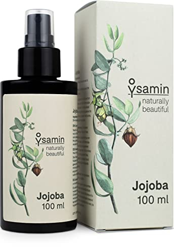 Jojobaöl kaltgepresst, bio, 100 % rein, speziell für trockene Haut & Haare, Lippen, Gesicht, Nägel, Bart, Körper, Massage, DIY-Kosmetik (Basisöl), Baby. Hilft bei Akne & Dehnungsstreifen 100 ml