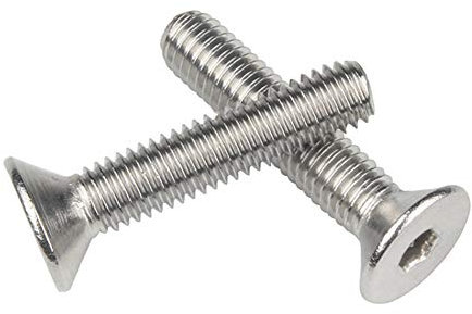 ORANXIN Tornillos Cabeza Avellanada - M3 M4 Acero inoxidable Clavos Pernos Hexagonales Avellanada Allen Tornillos de Máquina Pernos