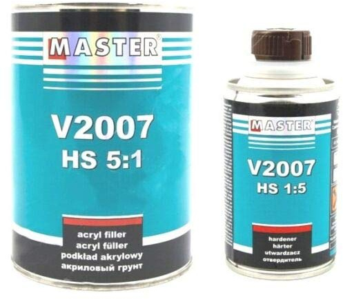 Troton 1L HS Grundierung Weiß 2K Acryl Füller Primer V2007 5:1 Filler Ink. Härter