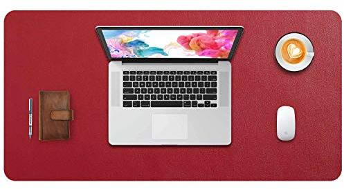 DOBAOJIA Große Schreibtischunterlage 80 X 40cm, Schreibtischmatte, Desk Pad | Schreibtischschutz XXL, Schreibblock, für Laptop/Tastatur/Maus, PU Leder Wasserdicht + Wildleder Rutschfest