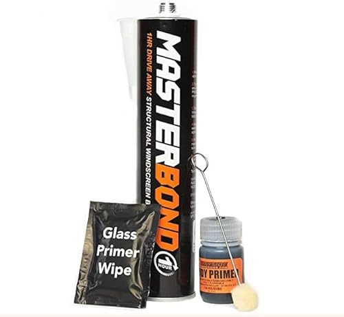 WAYSIDE WINDSCREEN WINDOW GLUE ADHESIVE convertible roof canvas back onto the rear glass WITH CLAMP SET