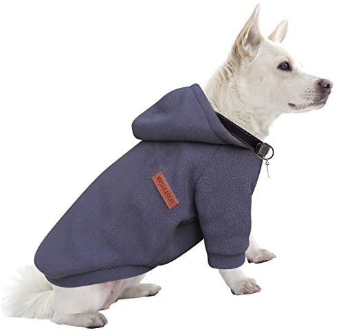 HuaLiSiJi Hunde Hoodie Kapuzenpullis für Hunde Hunde Sweatshirt Fleece Warm und Leicht, Sehr Schön, Bequem und Weich, Super Anzuziehen (XXL, Grau)