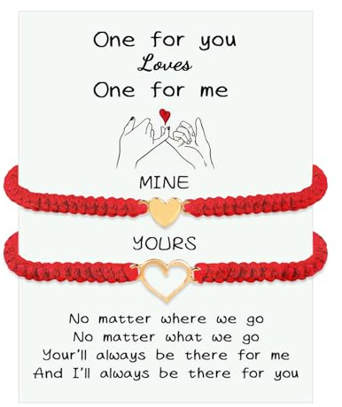 GLLBTPT 2 Stück Mutter Tochter Sohn Armband Herz Matching Bracelets Set | Handgefertigte Gewebte Mother and Daughter Armbänder Verstellbare Seil für Mädchen Junge Mama Geburtstag Geschenke