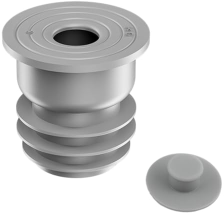 Joint de Tuyau de Machine à Laver, Bouchon Anti-Odeur pour Cuisine et Salle de Bain, Joint d'Étanchéité pour Tuyau de Vidange d'Eau, pour Tuyaux de 35-40MM Canalisations d'Évier Gris (S)