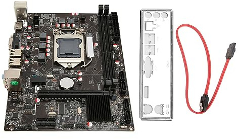 ciciglow Carte Mère de Bureau H55A2 LGA 1156, Double Canal DDR3 ATX, Prend en Core I7/i5/i3, Processeur Pentium, Alimentation Multiphasée, Sortie HD VGA, Matériau Durable