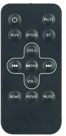 VINABTY TB285 Télécommande remplacée Convient pour Polaroid PLA20SB003A TB285 TV SoundBar Speakers
