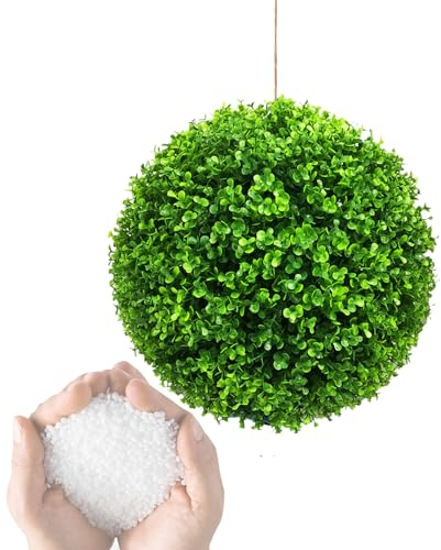 ATYUJKB Buchsbaum Kugel Künstlicher Pflanzenball Dia 40cm, Dekorativer Grasball Ball, Künstliche Buchsbaumkugel, Künstlicher Grasball, Künstlicher Kunststoff Grasball, Hochzeitsdeko Rustikale