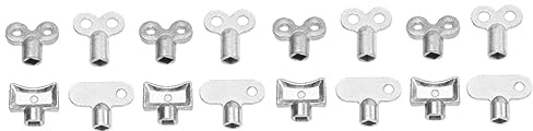 UPKOCH 16pcs Radiator Bleed Key for Central Heating Radiators Wrench Outlet Bleed Key