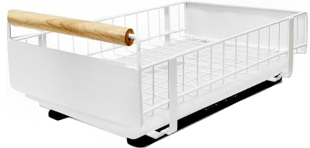 Armoire Coulissante Organiseur Avec Poignée, Tiroir Coulissant, Panier de Rangement Sous Tablette, Étagère de Cuisine, Panier Pour Salle de Bain Comptoir