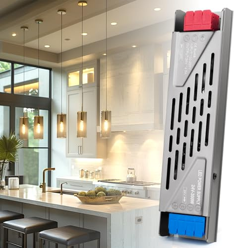 BRIMETI Transformador 220V a 24V LED Driver 300W 12.5A Fuente de Alimentación AC 220V a 24V DC Ultra Fino Driver de Bajo Tensión Adaptador Controlador Voltaje Constante para Tira LED Interiores