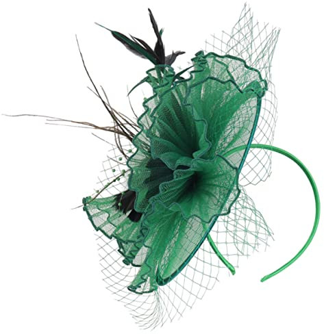 WOONEKY Chapeau Fedora Épingle À Cheveux Bandeau Pour Thé Mariage Banquet Bibi Pour Femmes Pièces Pour Femmes