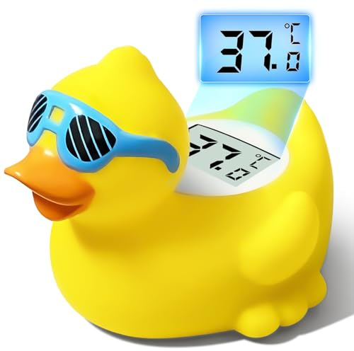 Termometro da Bagno per Bambini, Convertibile tra ℉ e ℃, Termometro di Sicurezza per Neonati e per la Temperatura della Stanza, Giocattolo Galleggiante Sicuro per Vasca da Bagno