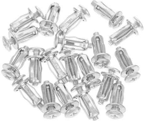 MUCKLILY 20pezzi Ancoraggi Parete Per Pannelli Cartongesso Viti Di Espansione Per Installazione Su Pareti Cave Per Applicazioni Pesanti e Fissaggi Sicuri