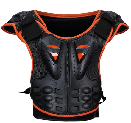 Dirt bikes Chest Protector - Youth Motorcycle armors, Motocross Protective Body Guard | Off-Road Safety Gear, Reflective armors, Kids Protective Gear Riding, Motocross armors for Children, Nighttime