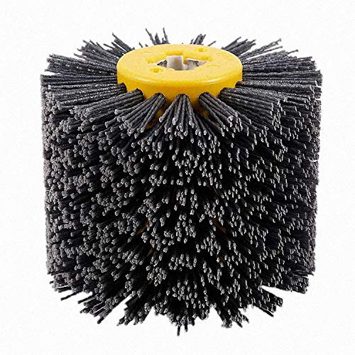 Remingtape P120 1 pieza de nylon abrasivo alambre tambor pulido disco cepillo eléctrico para carpintería metal mecanizado