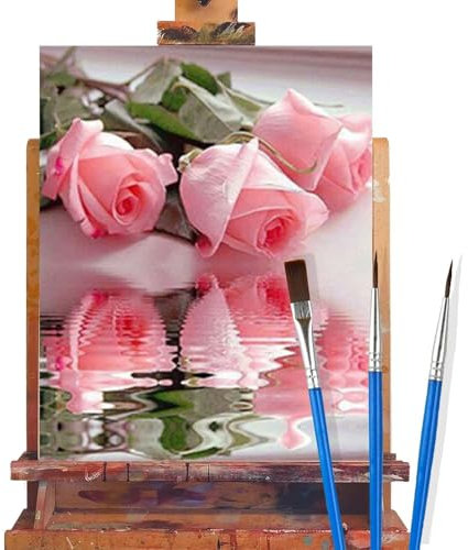 Malen Nach Zahlen Erwachsene Blume,Rose Malen Nach Zahlen DIY set Handgemalt Ölgemälde,Mit Pinseln und Acrylfarbe,Bastelset Erwachsene Frauen für Geschenke und Home Wand Dekor (Rahmenlos,90x120cm) D29