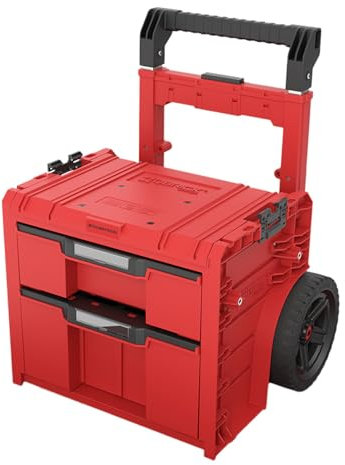 Toolbrothers RHINO L Drawer 2 Cart Plus ULTRA - Mobiler Schubladen Werkzeugkoffer 9,5 l 12 l mit Doppelteleskopgriff