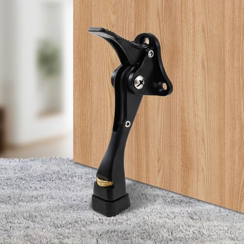 2 Stück Essible Türfeststeller RVS Ultra Leicht langlebig Bruch- Biegefest Türstopper Einstellbar Onetouch für Innen und Außen Door Stopper für Leichte und Schwere Tore für alle Bodenflächen