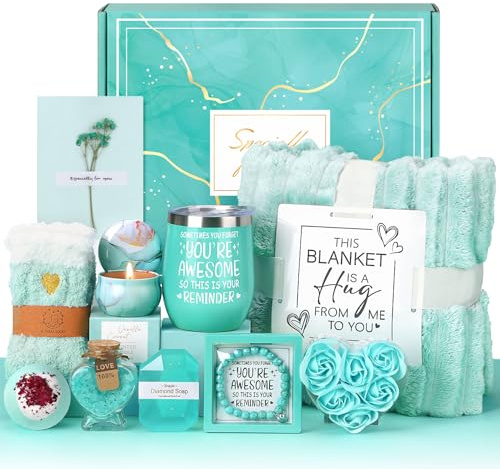 Drazik® Birthday Pamper Gifts for Women, Luxury Hug in a Box Self Care package for Her Relaxation Spa Gifts Sets, Wellbeing Get Well Soon Hamper Gifts Ideas for Women Best Friend Bestie Sister