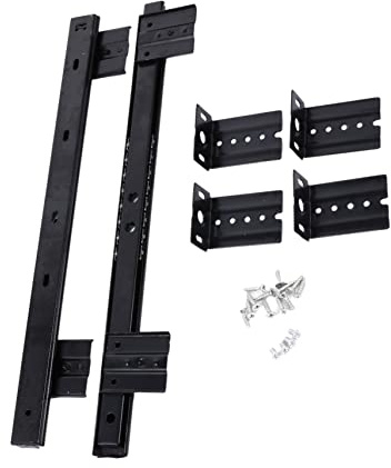 WATIIFUFU Keyboard Drawer Slide Rail Rail Runners Under Desk Adjustable Computer Drawer Track Pair for Office Desk Accessories