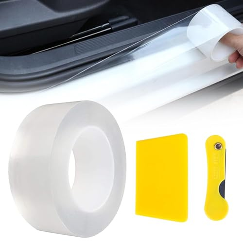 Lackschutzfolie für Auto,7cm X 10m Lackschutzfolie Transparent,Steinschlagschutzfolie,Lackschutz Folie,Schutzfolie Fahrradrahmen,Selbstklebende Schutz Folie für Auto,Rahmenschutzfolie Fahrrad