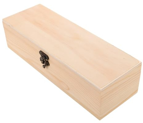 jojofuny Boîte de Rangement en Bois Naturel à 4 Compartiments Couvercle – Organiseur Polyvalent pour Sachets de Thé Épices et Bijoux – Grand Format pour Bureau la Cuisine et Coin Café