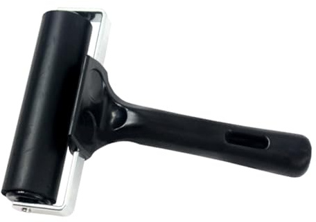 SWOOMEY Rullo per Inchiostro in Plastica Nero 15cm Struttura Robusta e Pulizia Facile per Timbrare e Stampare in Arte e Artigianato