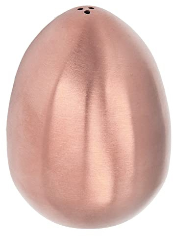 FTVOGUE Coctelera de Huevos Coctelera de Canela de Acero Inoxidable con Forma de Huevo, 5,5 Cm X 7, Cm, Dispensador de Condimentos para Cafetería, Cocina, Uso en Mesa para Hornear (Oro rosa)