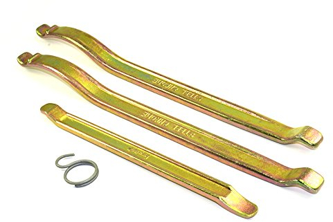 Buzzetti – Kit de 3 leviers démonte-pneus professionnels (2 x 350 mm, 1 x 240 mm)