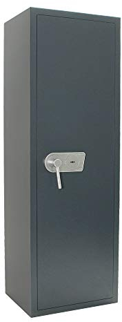 Profirst Armoire à fusils Zero 8 EN0 serrure de haute sécurité à double panneton 2 clés protection anti-feu conditionnelle étagère réglable place pour 8 armes longues support d'armes en mousse