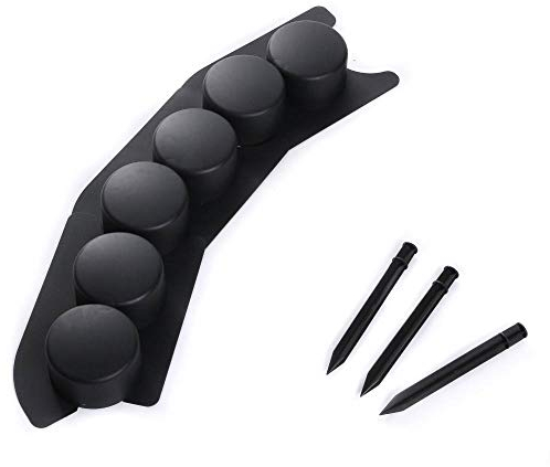 Palisade Rasenkante Gartenpalisade Beetumrandung Beeteinfassung Anthrazit Garten 7 Module 1,05m