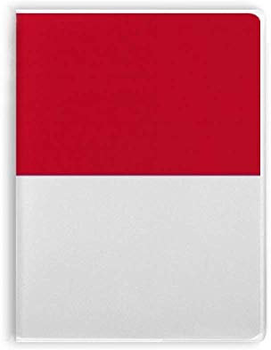 Diario de cubierta suave de la bandera nacional de Indonesia Asia país cuaderno de goma