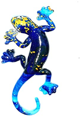 IDELLIA Salamandre Bleue Magnet en RÉSINE MODELE Unique