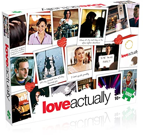 Winning Moves Love Actually 1000 Piece Jigsaw Puzzle Game, Piece together iconic scenes from the hit festive movie, Great gift for ages 10 plus